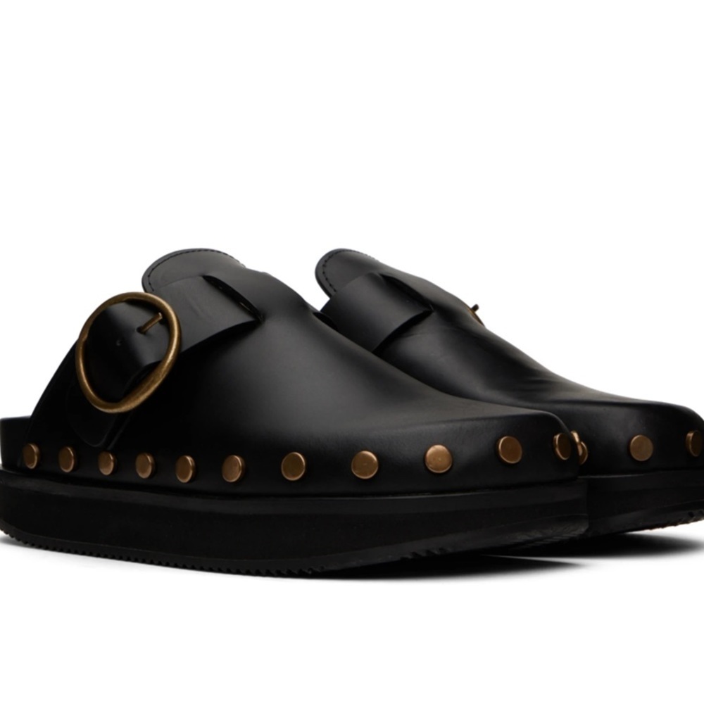 - - Isabel Marant Black Studded Mirst clogs NWOT boots.